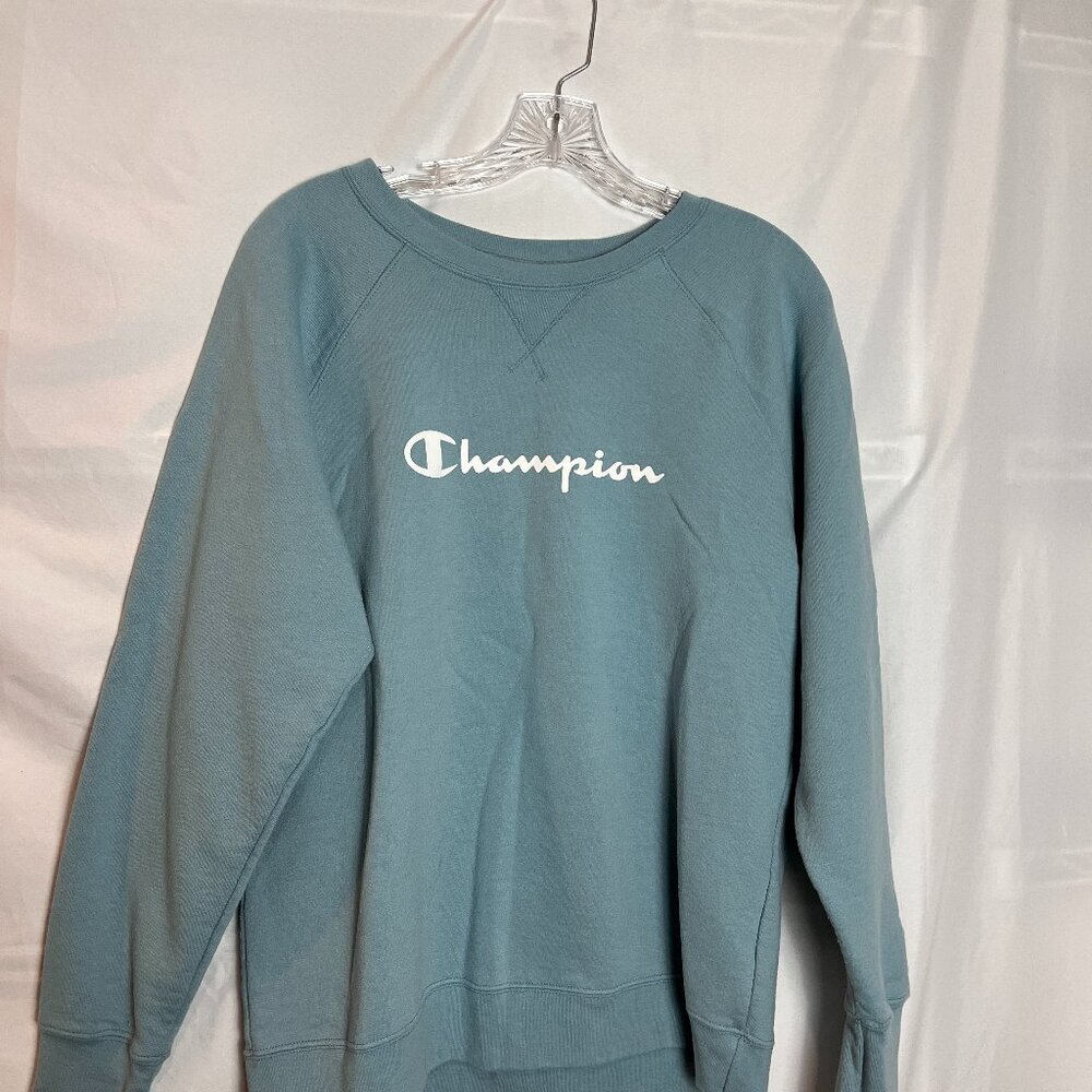 Women's Blue Champion Crewneck Sweatshirt Size L